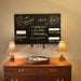 ON SALE Mail Organizer chalkboard medium wall mounted pockets and hooks
