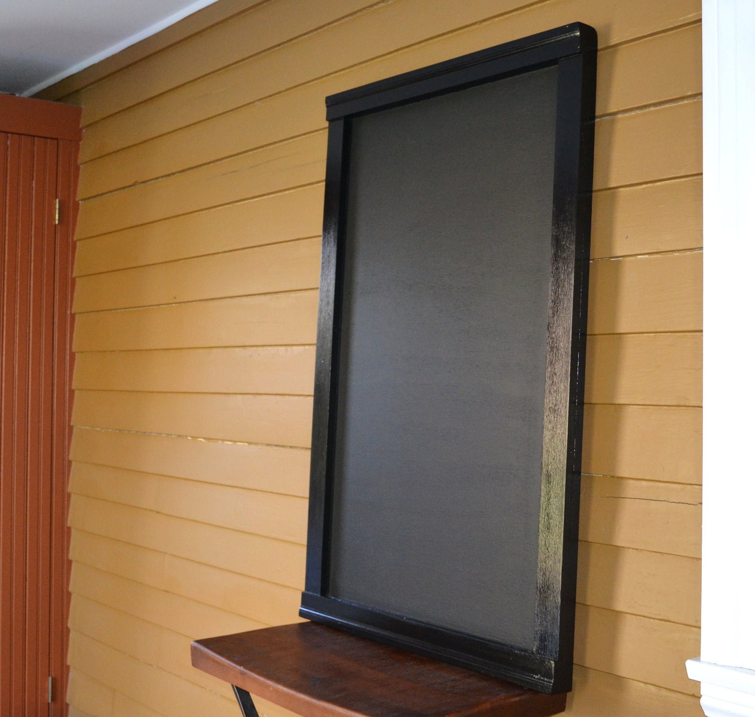 ON SALE Framed Medium chalkboard wall mounted with chalk ledge
