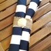 Beach wedding & bridal shower table runner-black and white stripes-table settings-cotton-2.5" wide stripes