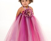 Flower Girl Tutu Dress - Purple - Sugar Berry - 5-6 Youth Girl Il_170x135