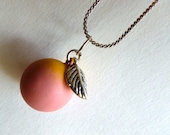 Pretty Peach Melody Chime Charm Necklace