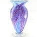 Hand Blown Art Glass Vase - Purple, Lavender, and Bright Blue