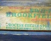 Vintage Swift's Brookfield process cheese spread box