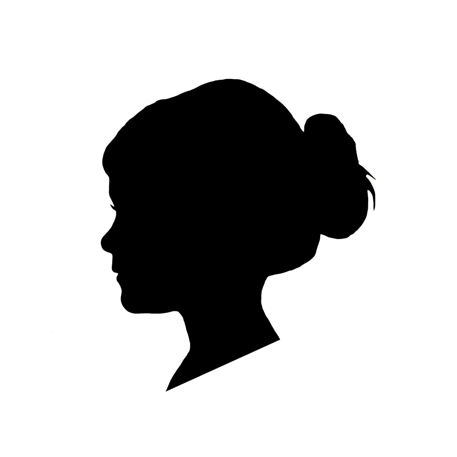 8x10 Custom Vinyl Silhouette in Black of Your Child or Pet for Mother or Grandmother