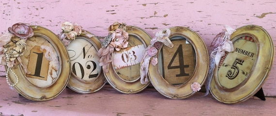 Table number Framed Custom 5x7