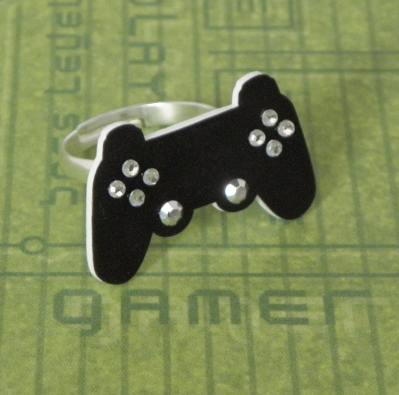 GIRL GAMER Video Games Playstation Controller Ring