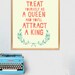 Treat Yourself As A Queen (light yellow)