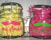 My Stache' - Catch All - Jar for The-What-Nots -