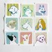 Dogs Art Pug Chihuahua Vinyl Stickers Set Illustration