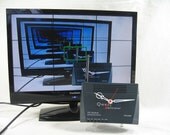 Upcycled Qwest Wireless DSL Modem Desk Clock Computers n Clocks  Home Decor Housewarming Gift Handmade -- Free Priority Shipping Included