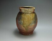 Shigaraki, anagama, ten-day anagama wood firing, with natural ash deposits pot. tsubo-21