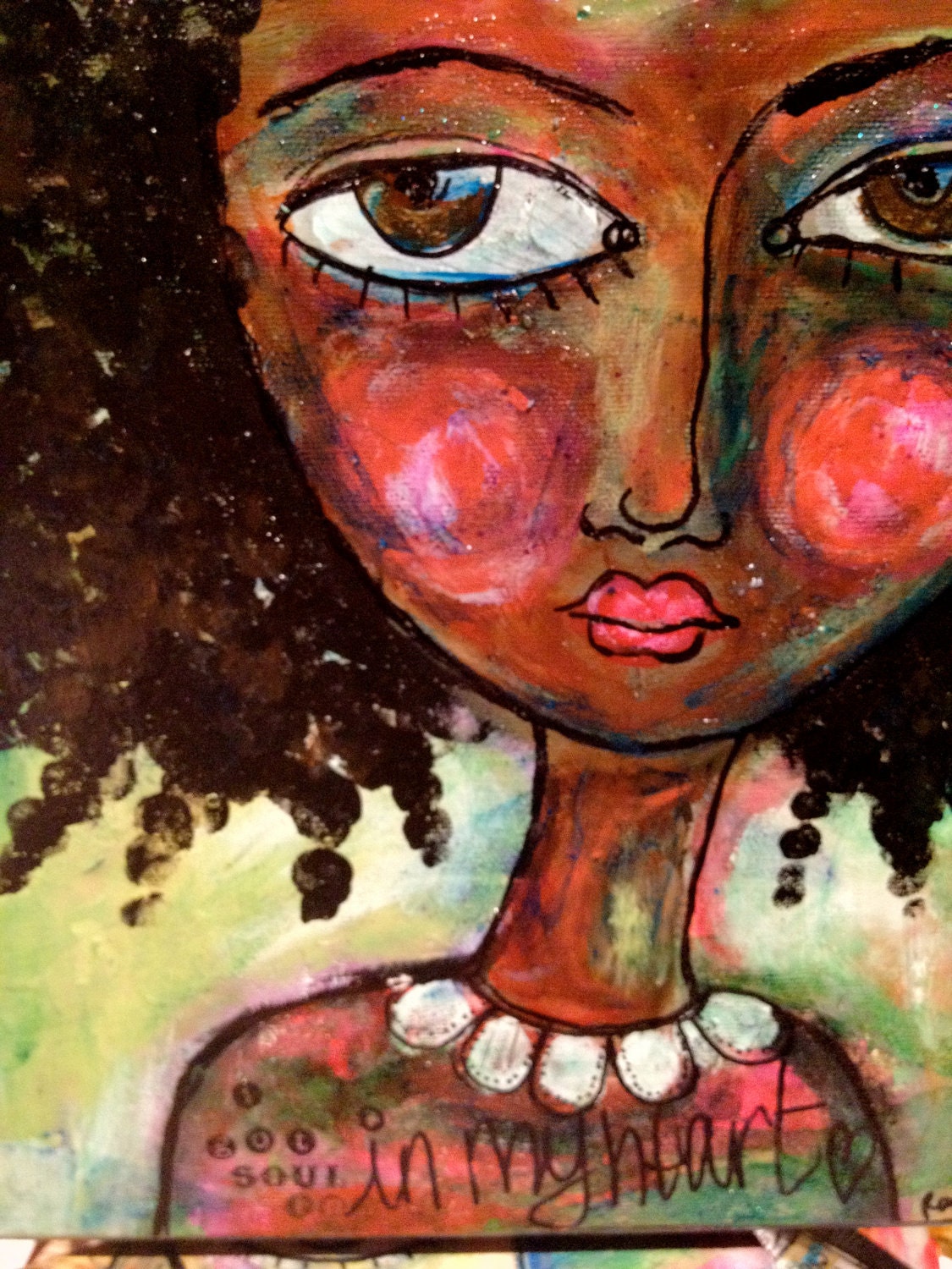 Original Mixed Media Art by Rachelle Panagarry
