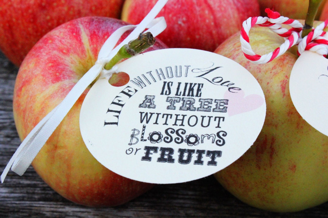 LOVE Favor Tags // Fall Country Wedding // Love Poetry