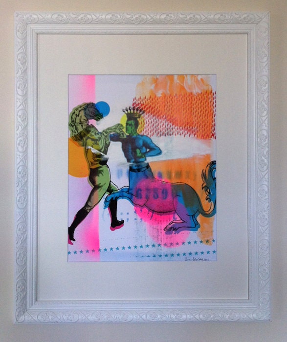 Keep up the fight, Horsemen 01 - One of a kind A3 collage