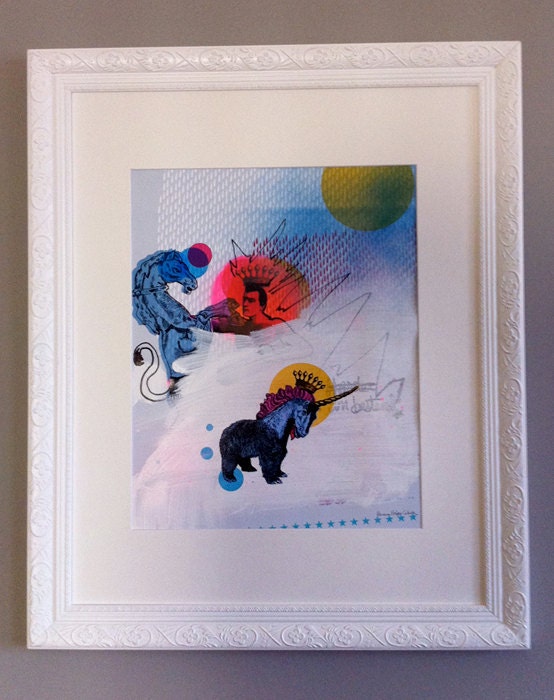 Unibear vs the Horsemen 01 - One of a kind A3 collage