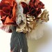 Fabric Flower Autumn Wedding Bouquet