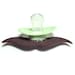 Brown Mustache pacifier 0 to 6 months