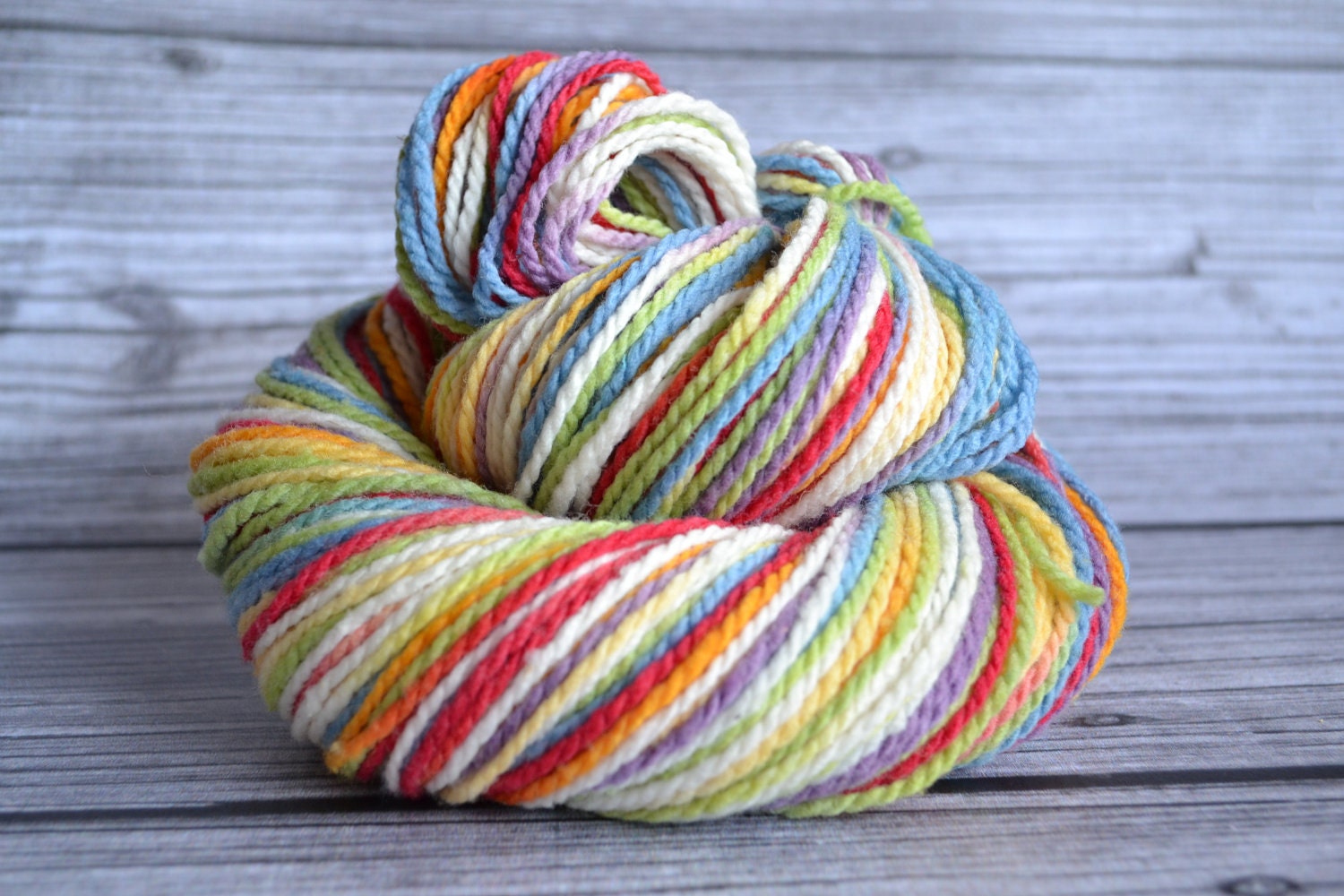 Listing reserved for tierragirl ----------------Vanilla Rainbow - Worsted Mountain Meadow - Yarn Loft