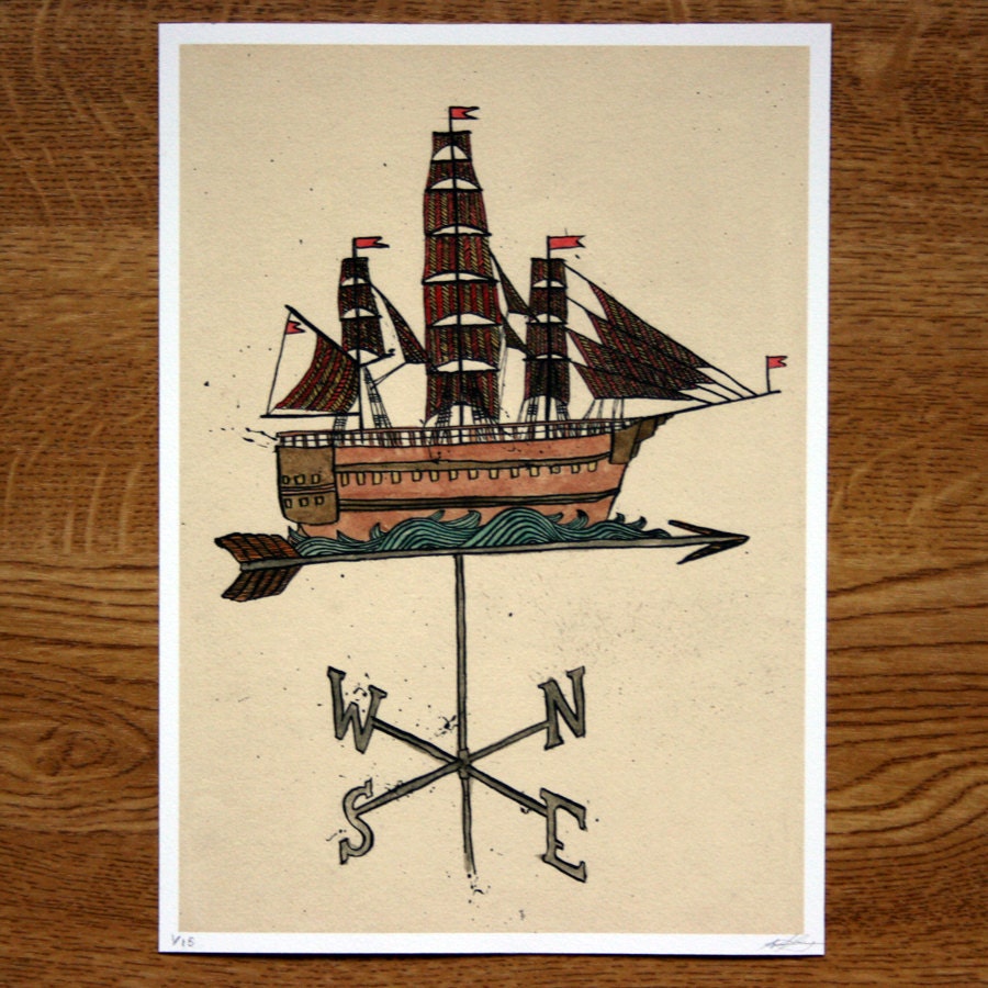 Weathervane - Digital Giclée Print