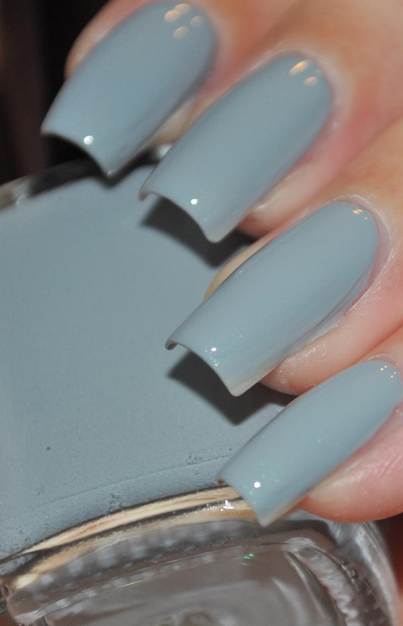 Zera Grey Creme with Green Shimmer Nail Polish 15ml (.5oz)