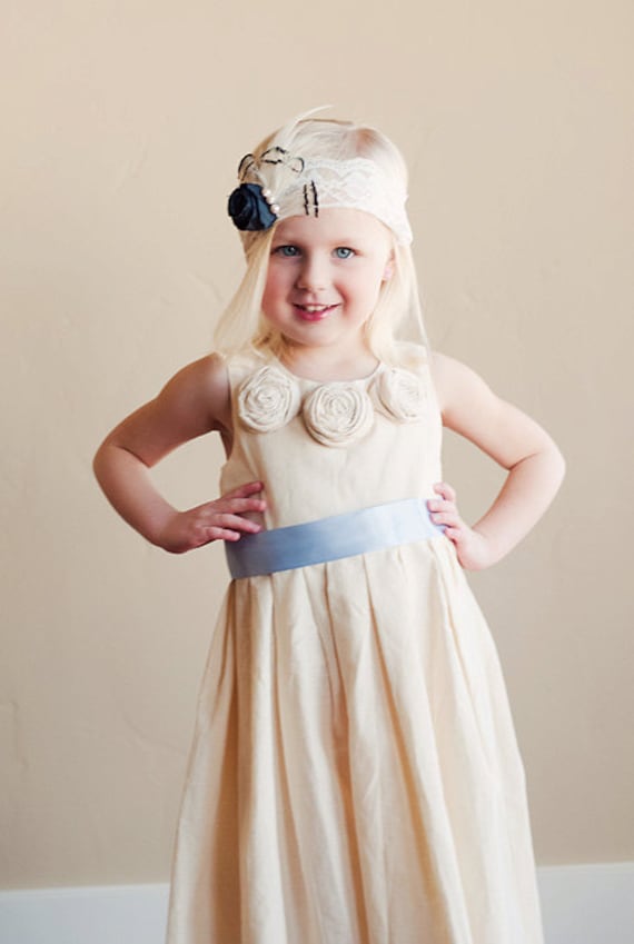 The Edwardian: Flower girl dress for wedding  in cotton, silk or satin. Bridesmaid dress. flower girl dresses.