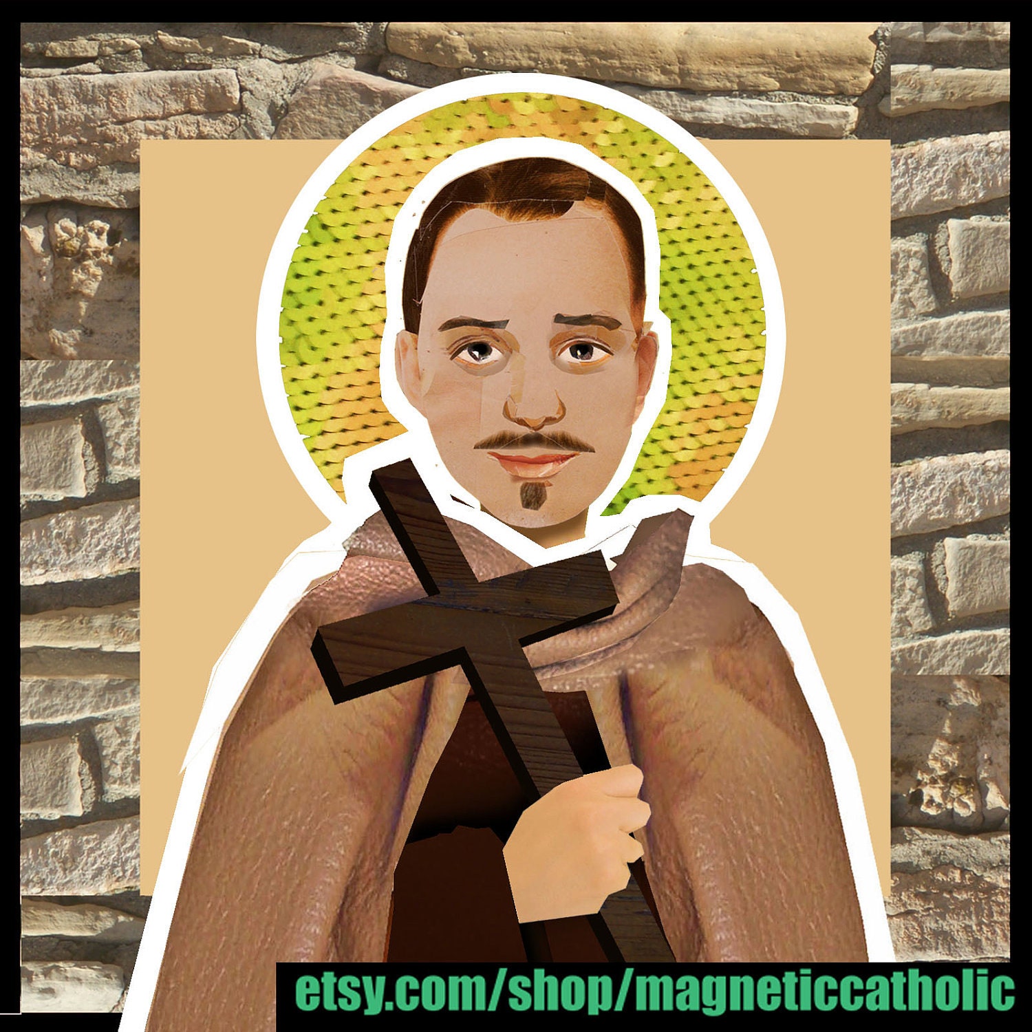 St. John of the Cross Catholic saint magnetic paper doll