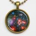 Star Image Necklace - Star Clusters in Milky Way - Galaxy Series