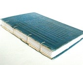 Antique Cover Journal - Coptic Journal - Blue 5 x 7.25 Journal by The Orange Windmill on Etsy
