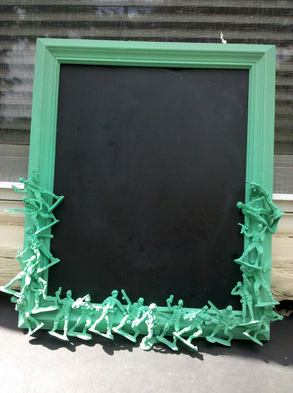 jade army men chalkboard
