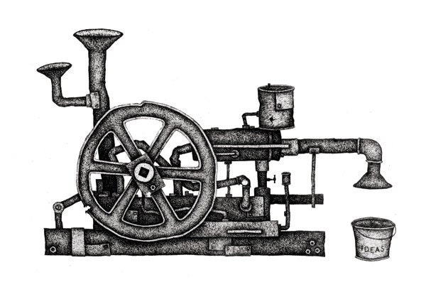 The Idea Generator Print - 10" x 8" Mounted