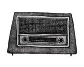 Radio Print - 10" x 8" Mounted