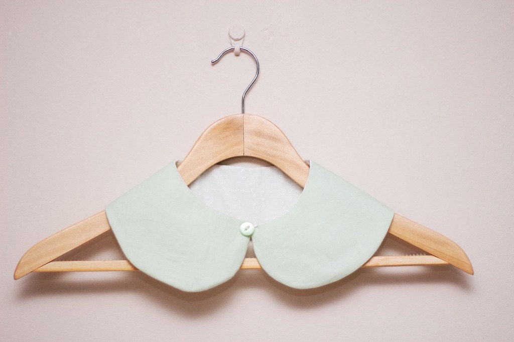 Peter Pan Collar  - Detachable Peter Pan Collar in Mint Green