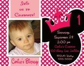 Mickey Mouse or Minnie Mouse Digital Birthday Invitation Il_170x135