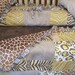 Baby Crib bedding set Animal Print Yellow brown
