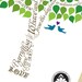 SIGNATURE WEDDING tree. Guest book alternative. Love birds in the tree. (T1) 13x19 - 75 signatures. StudioLO2011