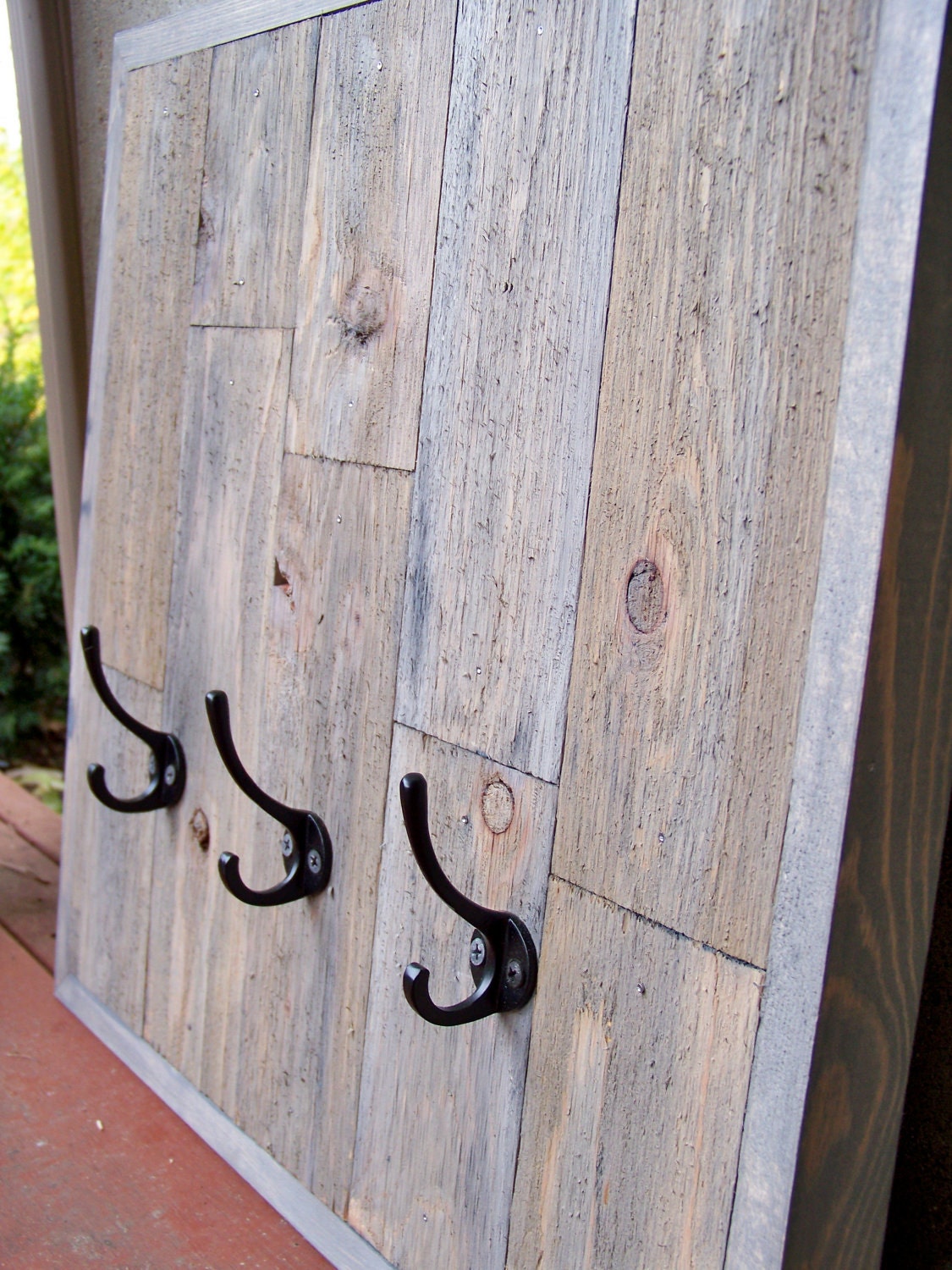 Reclaimed Cedar Wood Coat Rack