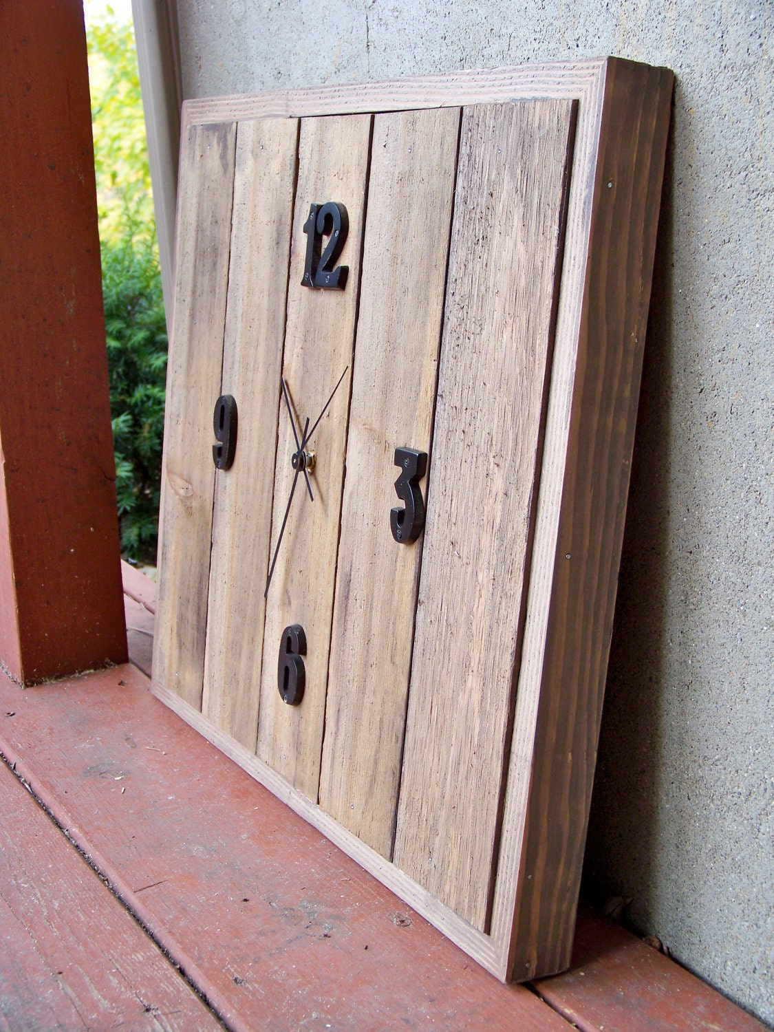 Reclaimed Cedar Wood Clock
