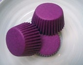 Solid Purple Mini Cupcake Liners (50)