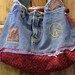Lucky Brand Skirt now a Hippie Hobo Denim Bag