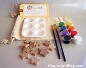 DIY Wooden Stars and Paint Kit in a Bag Arts and Crafts for Kids