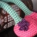 Crochet African American Plush Vegan Doll Black Braids Pink Purple Green Stuffed Toy Baby Girl Gift, MADE TO ORDER (other colors available)