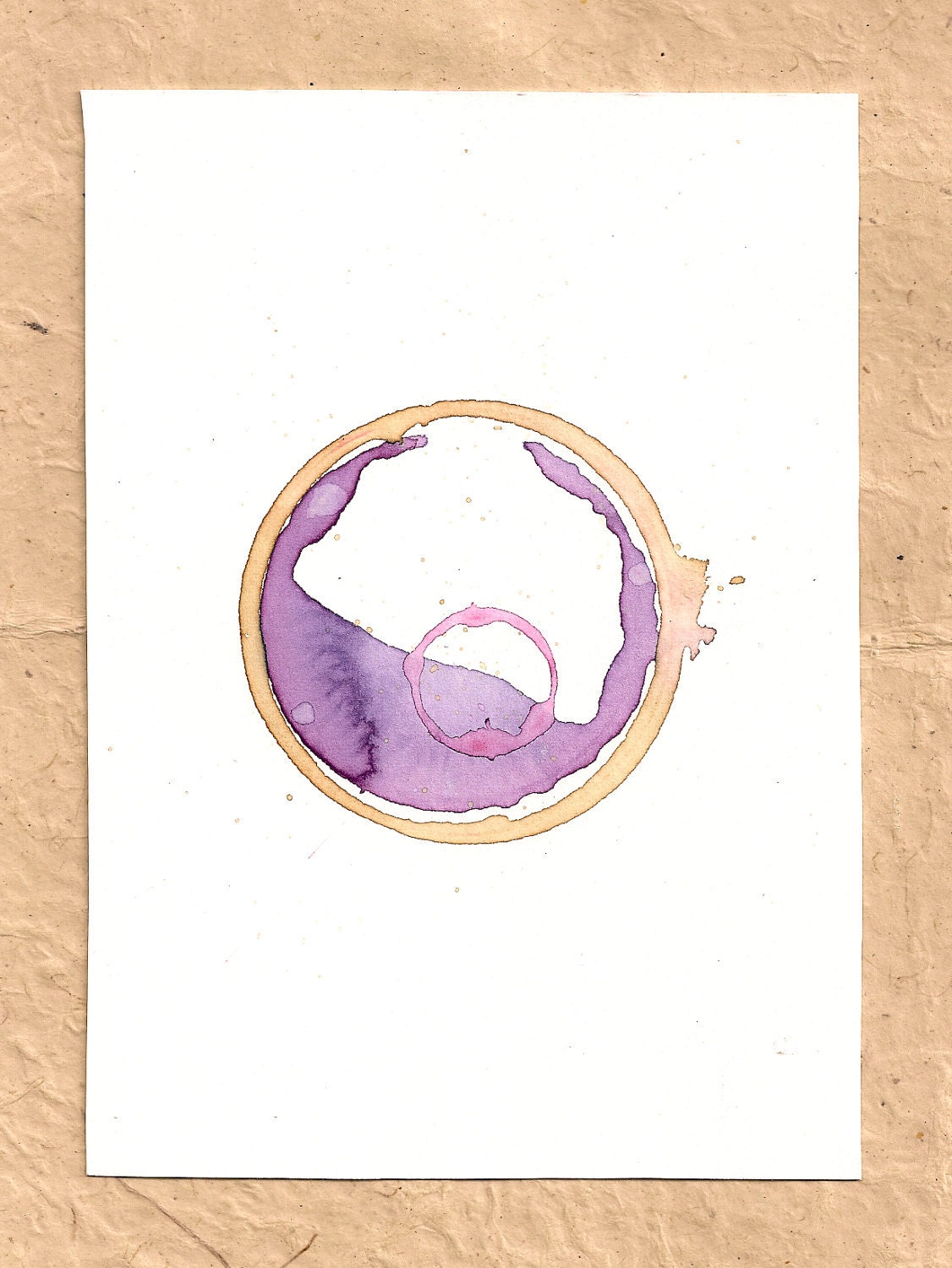 Blend Number 17 - Coffee & Tea - Original Painting, Framed