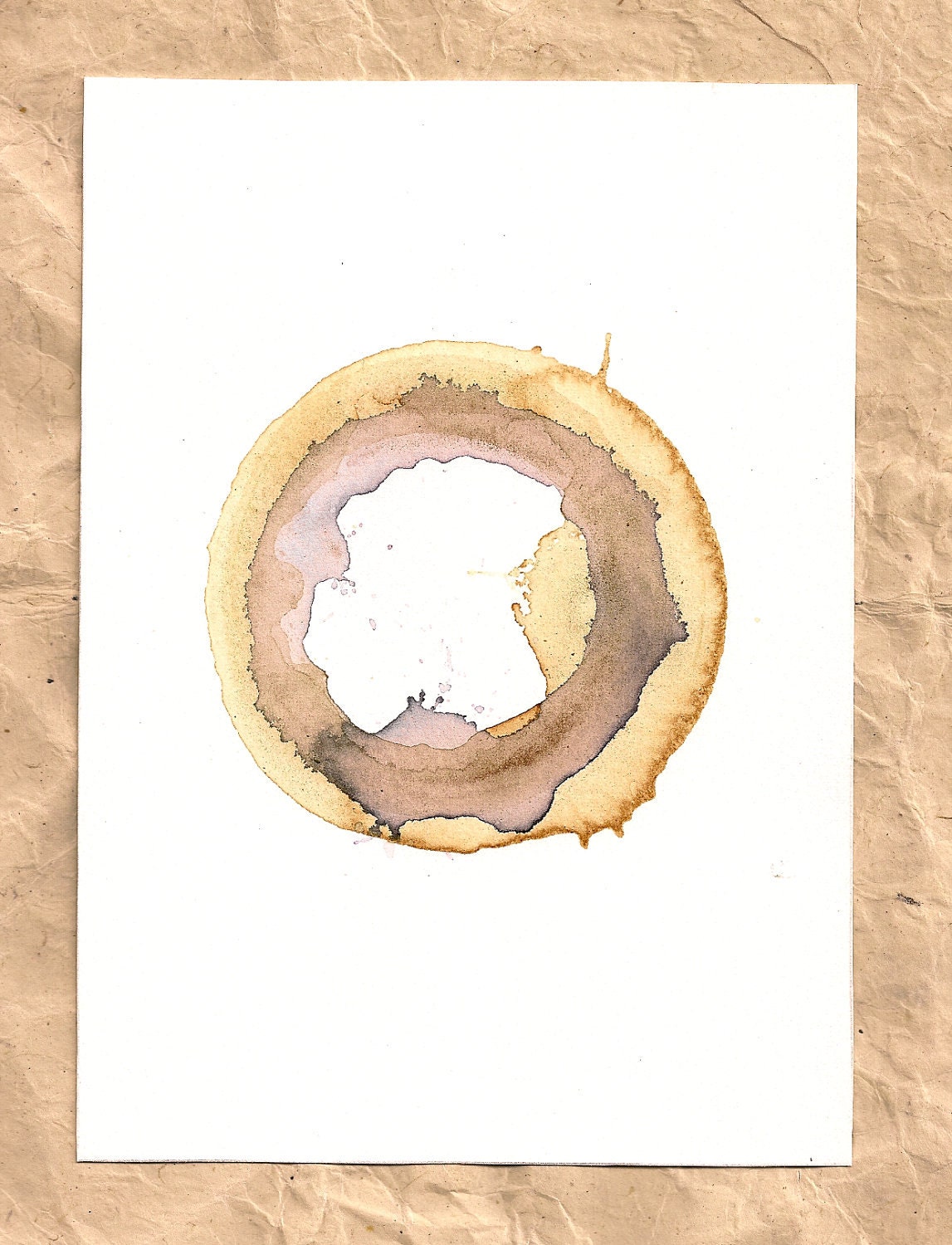 Blend Number 34 - Coffee & Tea - Original Watercolor Painting, Framed