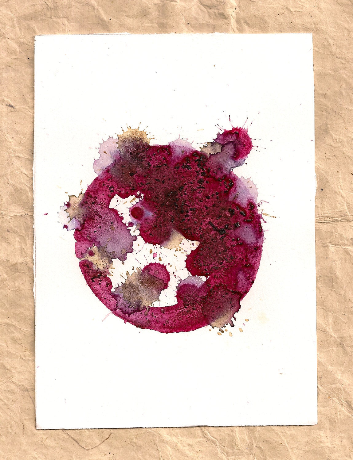 Blend Number 56 - Coffee & Tea - Original Watercolor Painting, Framed