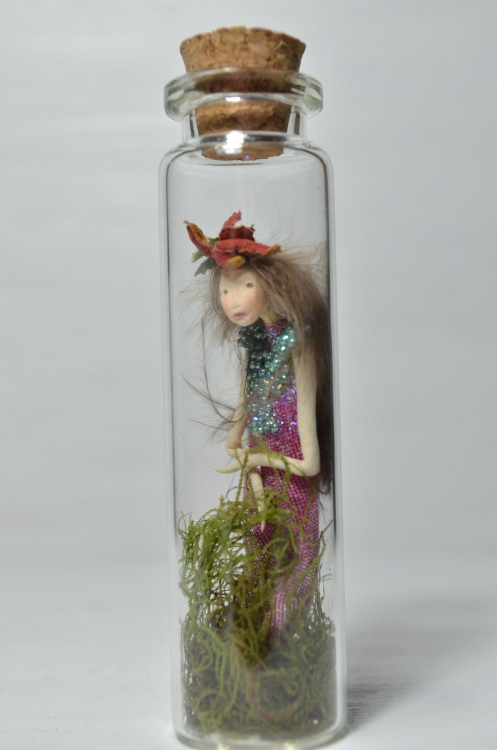 Captured Fairy Woodland Spirit - Nigrica Miniatures sculpt hand made by Johana Molina