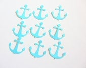 Nautical Anchor Die Cuts, Confetti - Light Turquoise - FREE SHIPPING