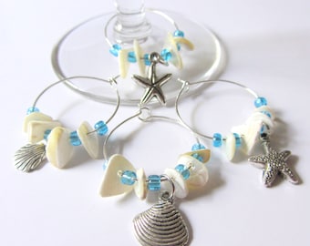 Coastal Living - Coral Wine Charms