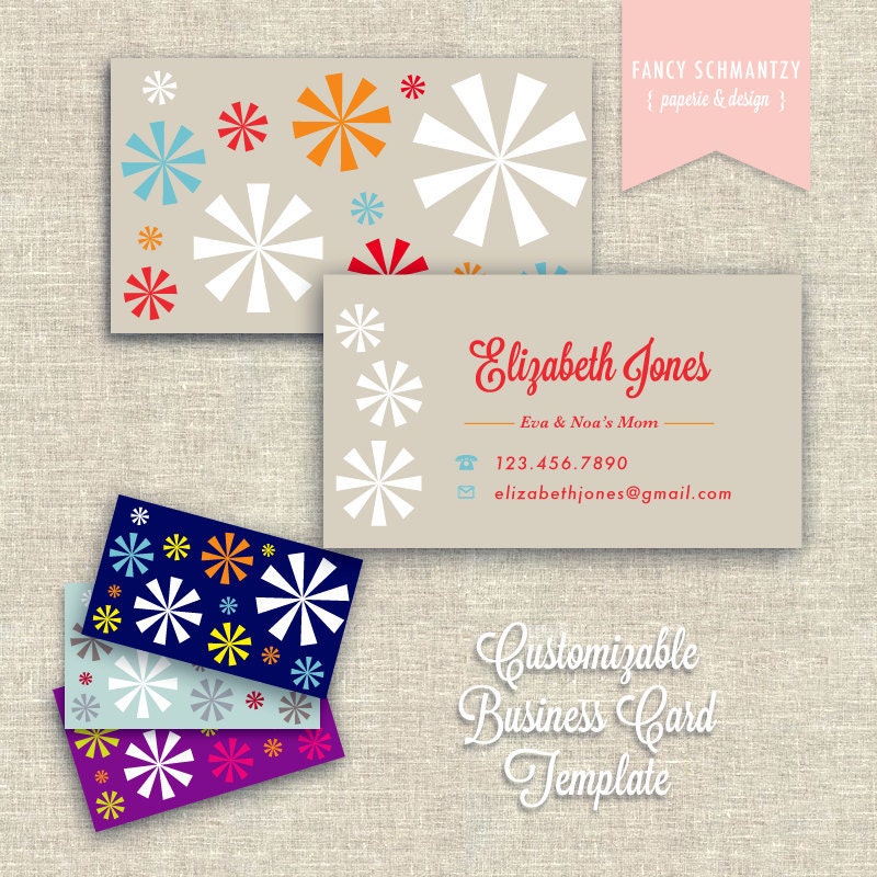 Mommy Calling Card Template