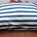 Dog Bed, Navy, Nautical, Beach, Blue, White, Modern, Large, Medium Dog