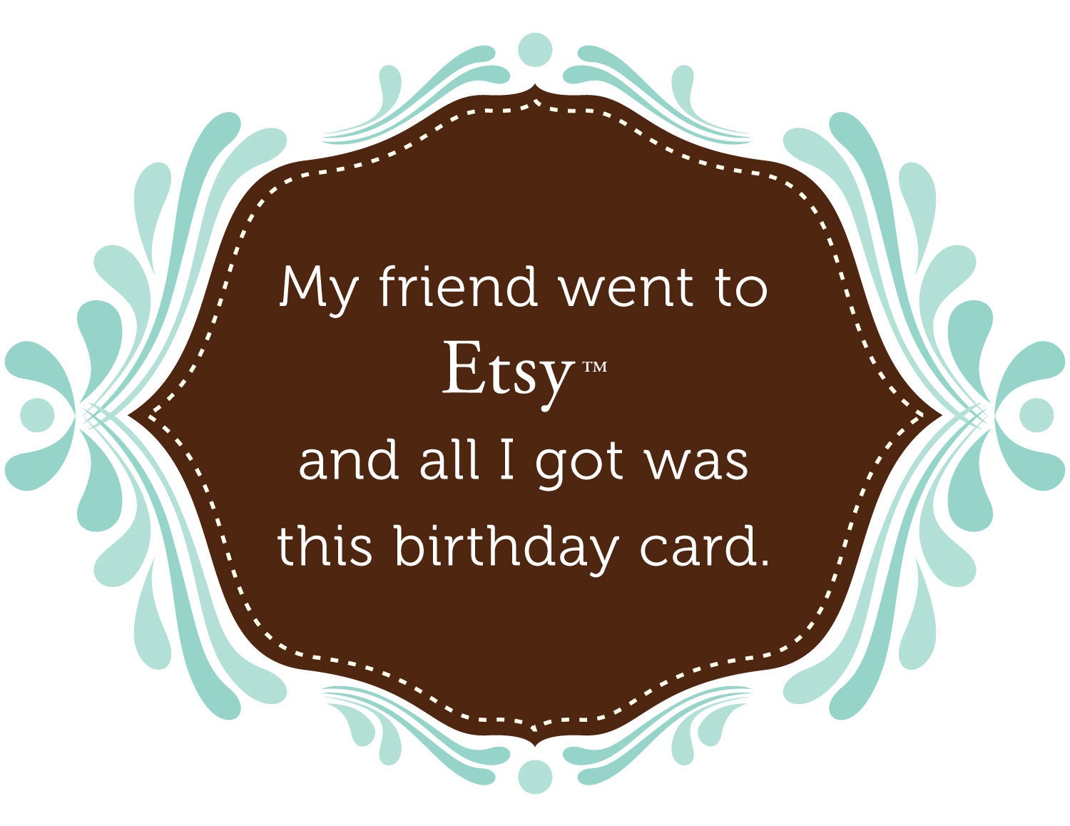 Birthday Card Etsy Joke